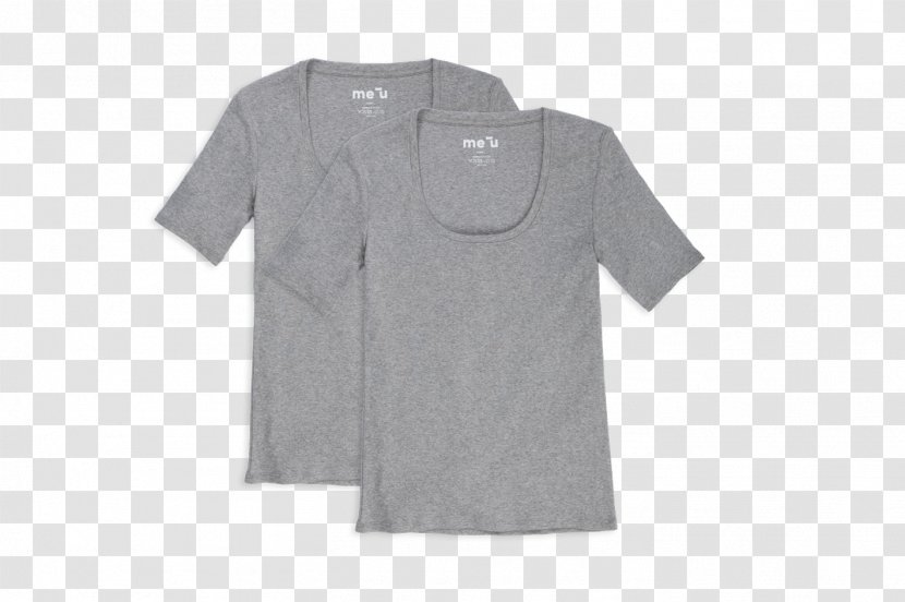 Long-sleeved T-shirt Top - Tshirt - Deep Grey Transparent PNG