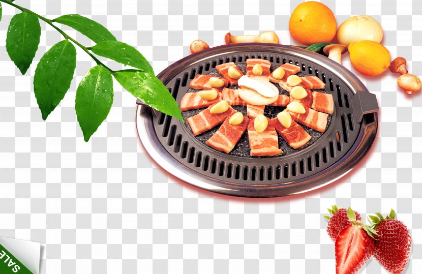 Korean Barbecue Cuisine Steak - Electric Pot Transparent PNG