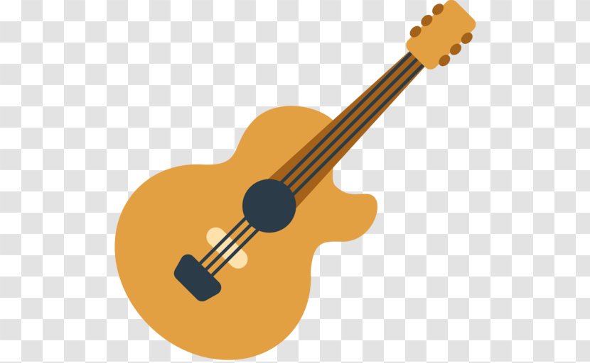 Emoji Acoustic Guitar Musical Instruments String - Tree Transparent PNG