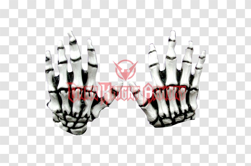 Glove Skeleton Costume Clothing Accessories Halloween Transparent PNG