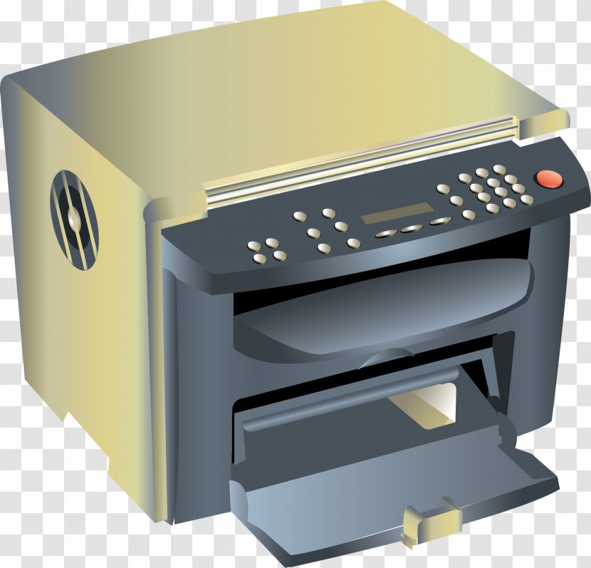 Printer Photocopier Office Supplies - Machine - Vector Element Transparent PNG