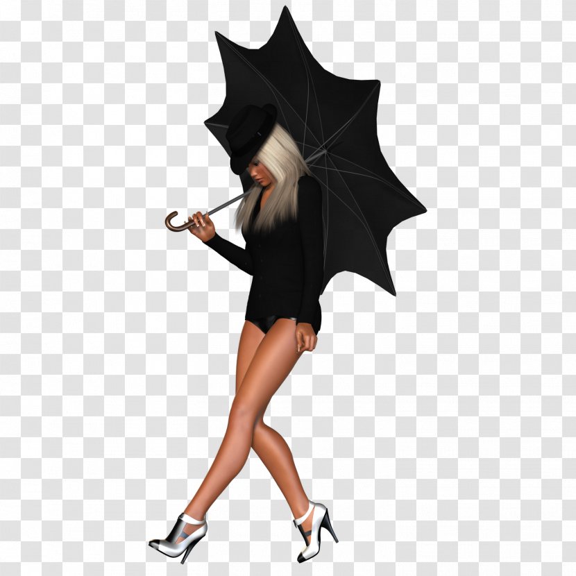 Umbrella - Black And White - Layers Transparent PNG