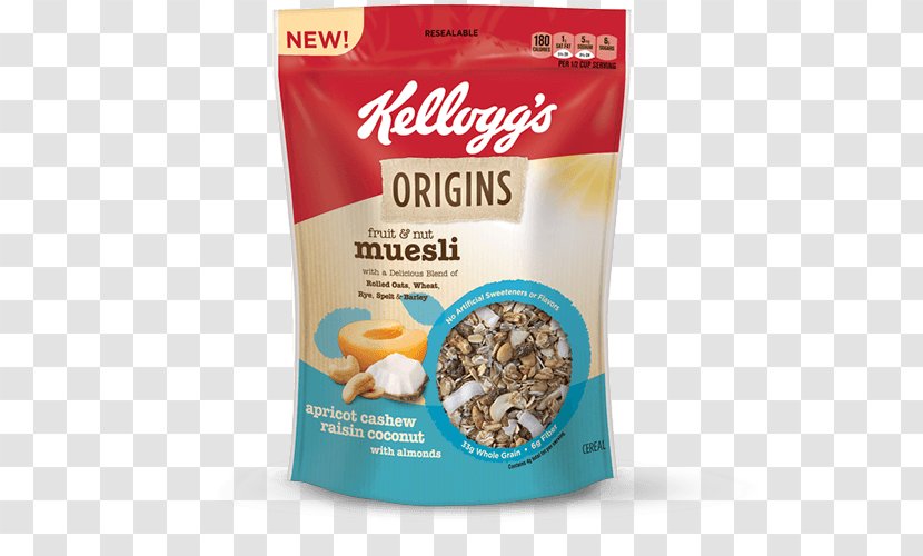 Muesli Breakfast Cereal Kellogg's Granola Nut - Raisin - Almond Transparent PNG