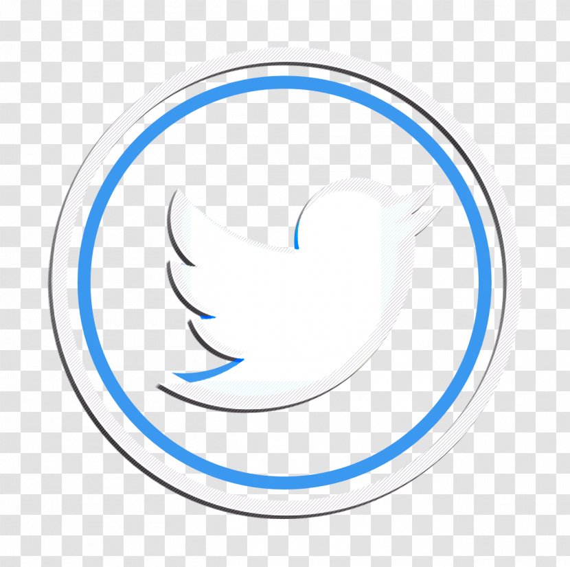 Social Media Logo - Business - Electric Blue Emblem Transparent PNG