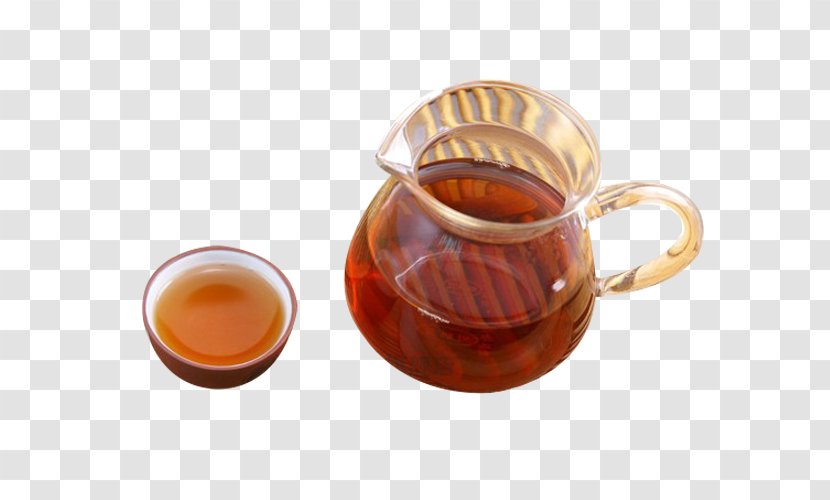 Barley Tea Da Hong Pao Mate Cocido Anhua County - Drink - Black Picture Material Transparent PNG