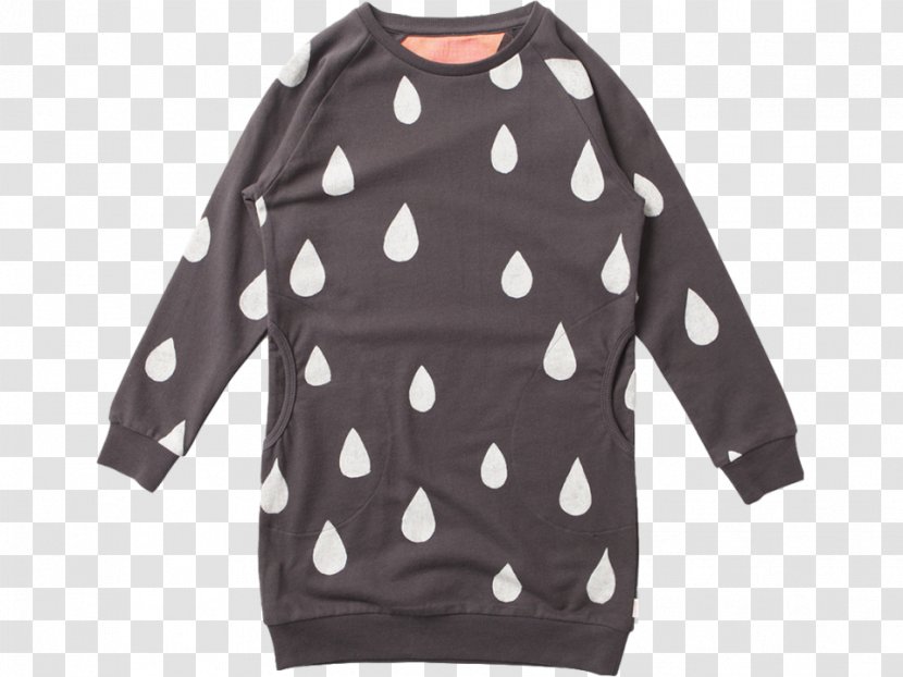 Polka Dot Sleeve Sweater - Sweat Drop Transparent PNG