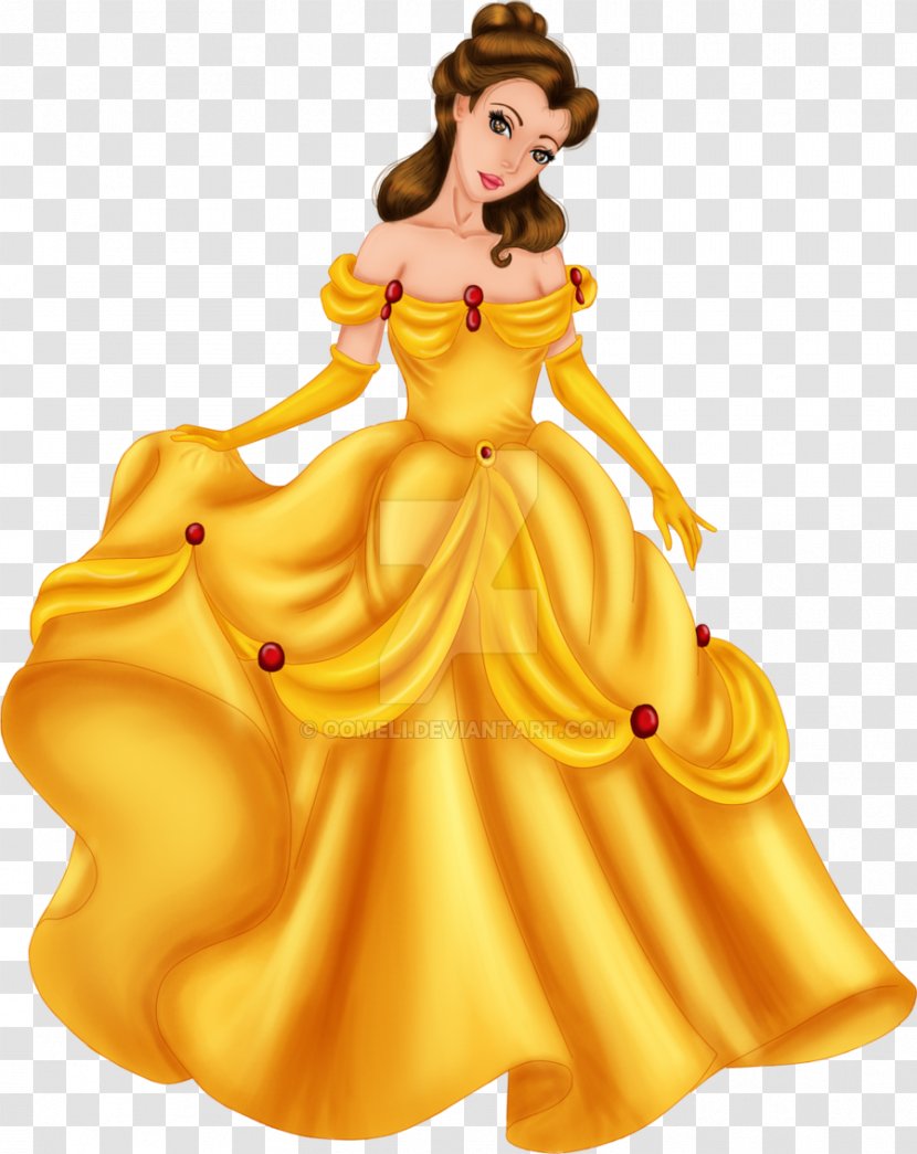 Belle Beast Cogsworth Disney Princess Clip Art - Gown Transparent PNG