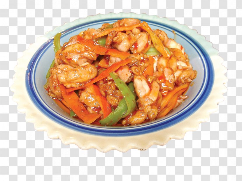 Twice Cooked Pork Sweet And Sour Indian Chinese Cuisine Thai - Asian Food - Fried Chicken Little Transparent PNG