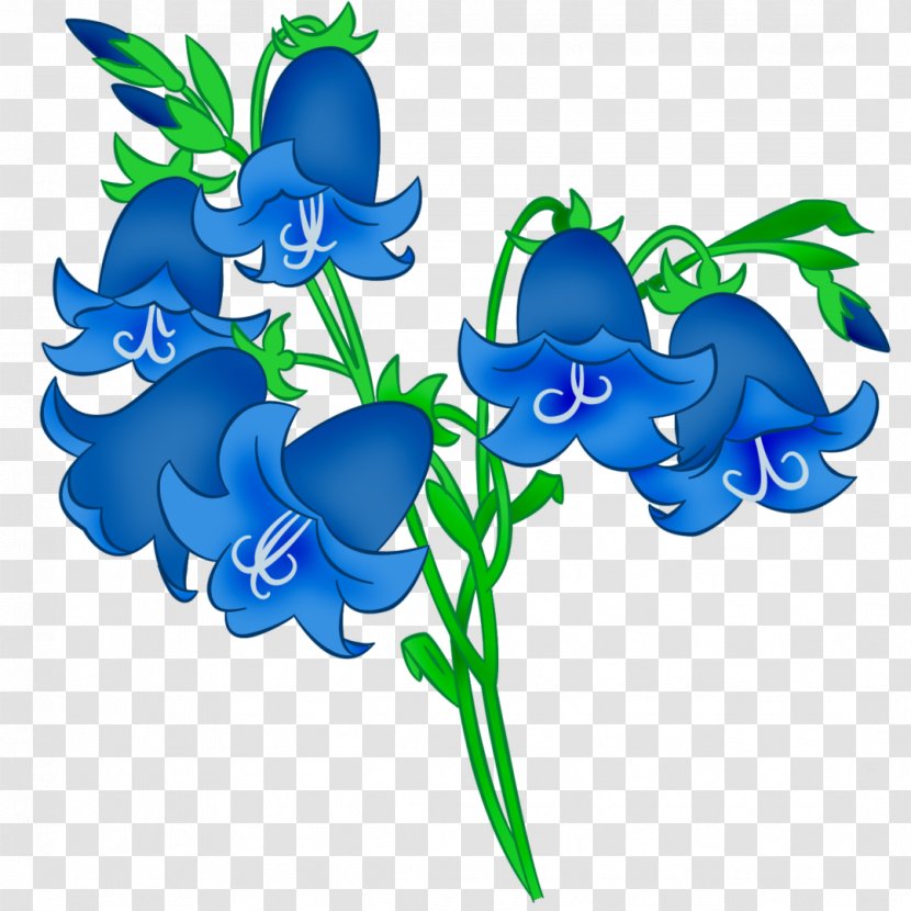 Flower Drawing Clip Art - Blue Transparent PNG