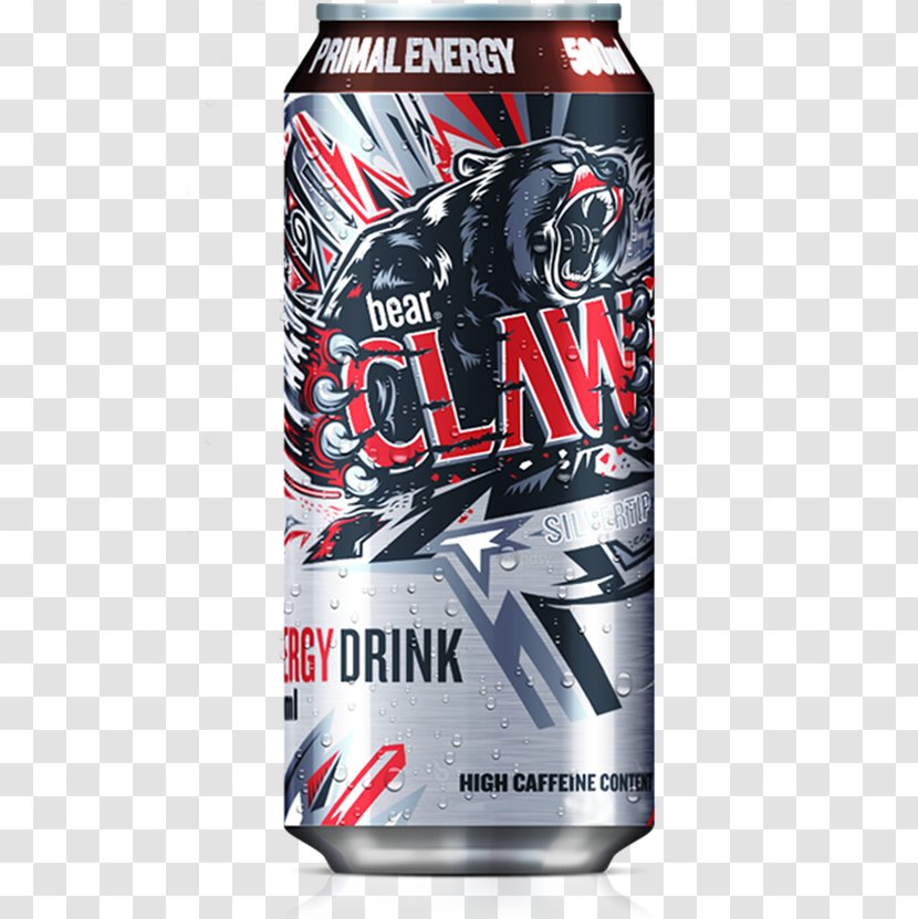 Energy Drink Beer Bear Claw Fizzy Drinks 5-hour - Mineral Water Transparent PNG