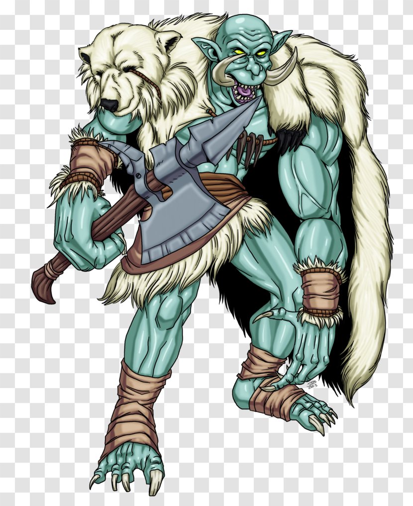 Ice Troll Dungeons & Dragons Pathfinder Roleplaying Game - Costume Design Transparent PNG