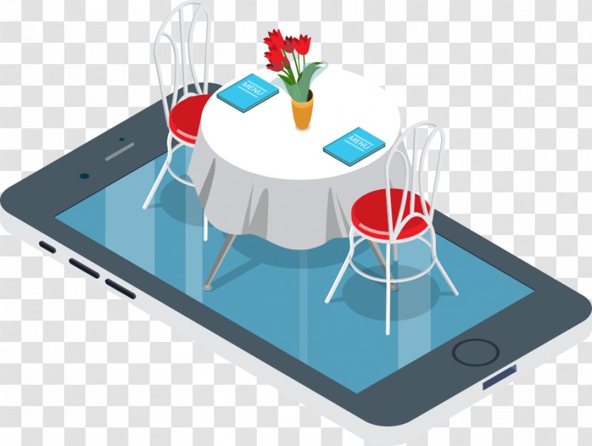 Table Restaurant Cafe The Caterer Take-out - Designer - Vector On Phone Transparent PNG