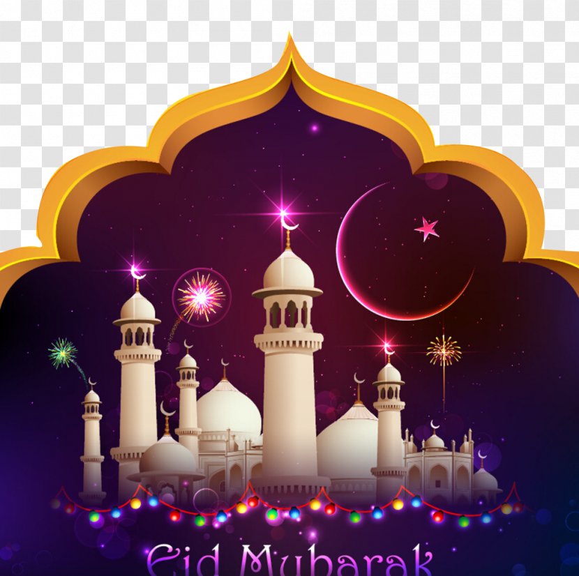Eid Mubarak Al-Fitr Al-Adha Islam Illustration - Lighting - Muslim Transparent PNG
