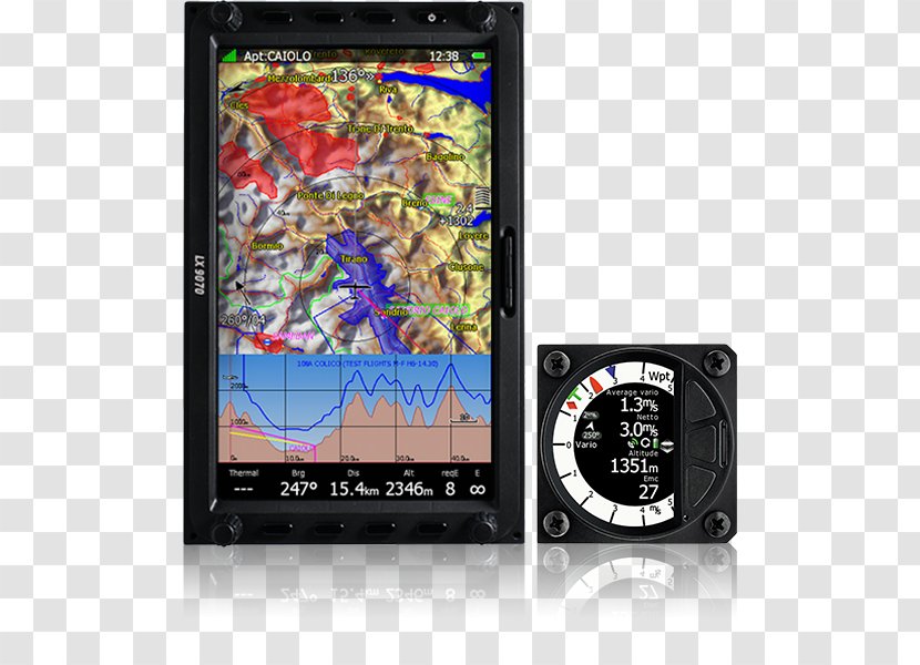 Aircraft FLARM System Avionics Variometer - Computer - Artificial Horizon Transparent PNG