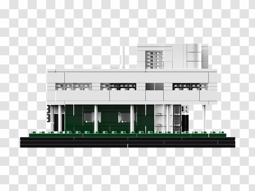 Villa Savoye Fallingwater Lego Architecture - Facade Transparent PNG