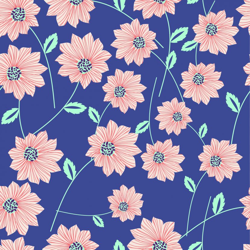 Blue Flower T-shirt Clip Art - Stock Photography - Patterns Transparent PNG
