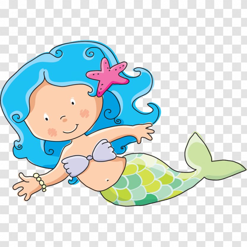 Ariel Drawing The Little Mermaid Clip Art - Mural - Baby Transparent PNG