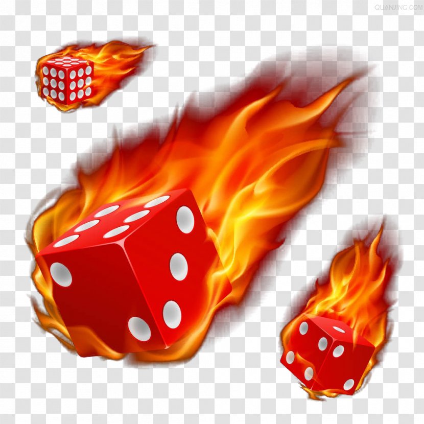 Dice Fire Stock Photography Illustration - Flame - Red Transparent PNG