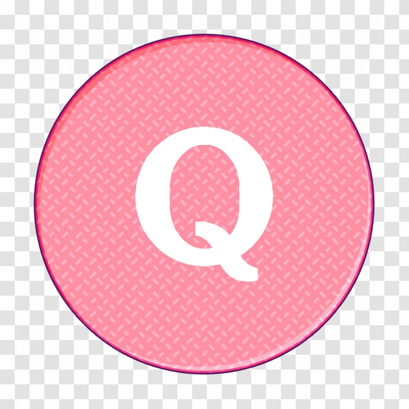 Quora Icon Social - Pink - Material Property Transparent PNG