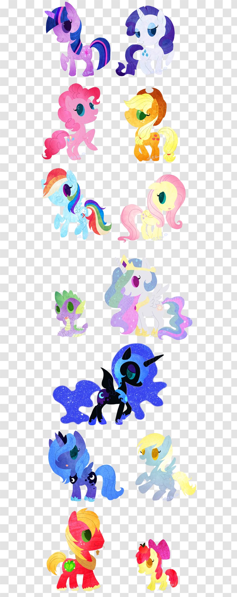 Pony Spike Applejack Pinkie Pie Rarity - My Little Transparent PNG