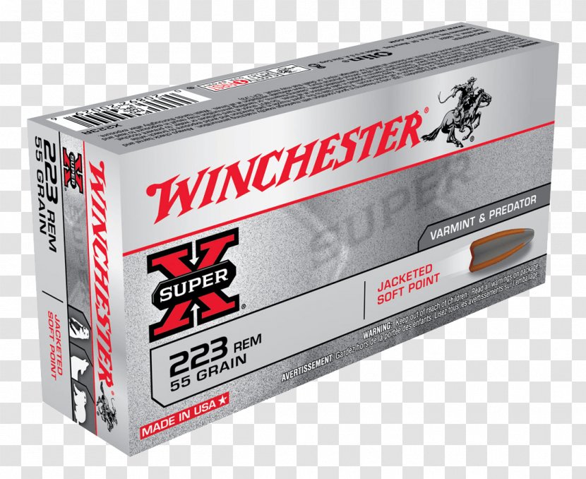 .223 Remington Winchester Repeating Arms Company Centerfire Ammunition Grain - Firearm Transparent PNG