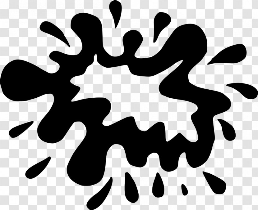 Black And White Clip Art - Brush - Spalsh Transparent PNG