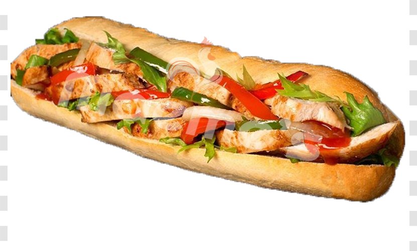 Bánh Mì Submarine Sandwich Barbecue Chicken Fast Food - Dish - Baguette Transparent PNG