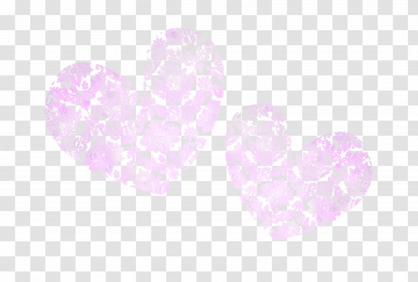 Heart Petal Pattern - Pink Transparent PNG