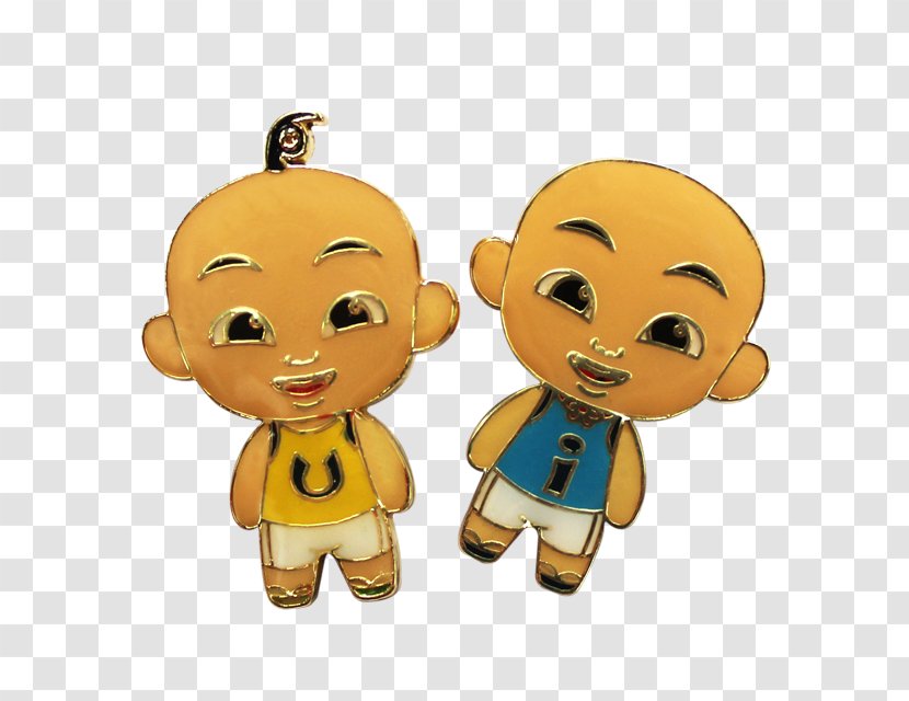Earring Brooch Body Jewellery Clothing - Upin Ipin Transparent PNG