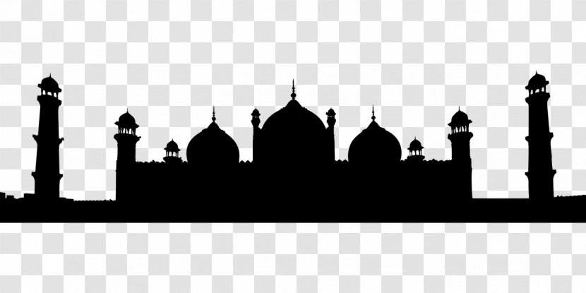 Badshahi Mosque Istiqlal Mosque, Jakarta Sultan Ahmed Clip Art - Monochrome Transparent PNG