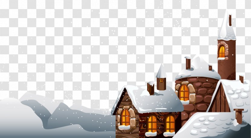 Santa Claus Christmas Snow Clip Art - Home - House Transparent PNG