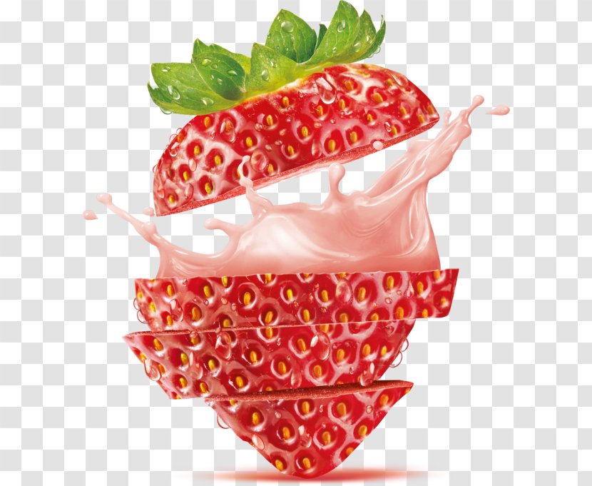 Strawberry Juice Fruit - Splash Transparent PNG