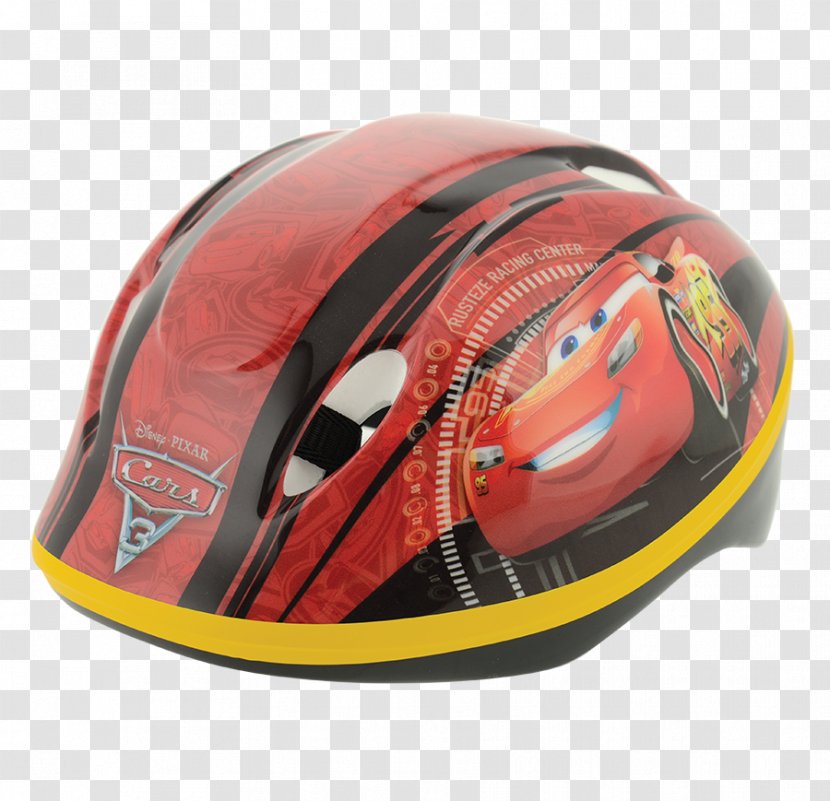 Lightning McQueen Motorcycle Helmets Bicycle Car - Mcqueen - Safety Helmet Transparent PNG