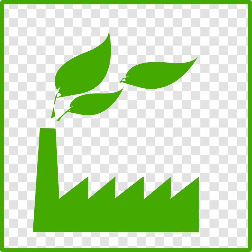 Factory Symbol Clip Art - Sign - Eco Green Icon Transparent PNG