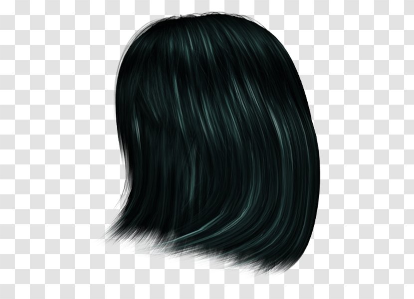 Black Hair Coloring Layered Step Cutting - Wig - Lucas Transparent PNG