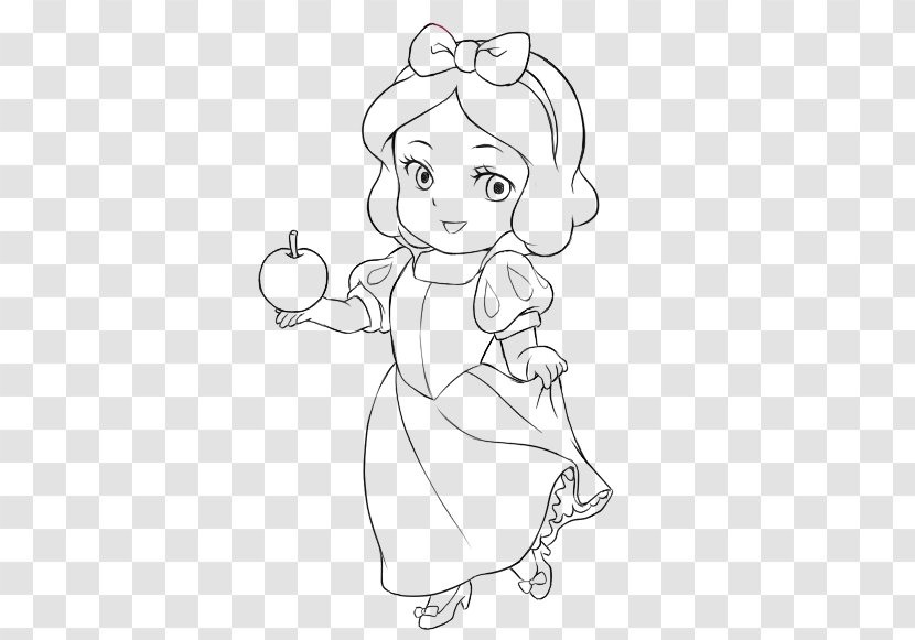 Snow White Seven Dwarfs Coloring Book Disney Princess - Flower - Baby Transparent PNG