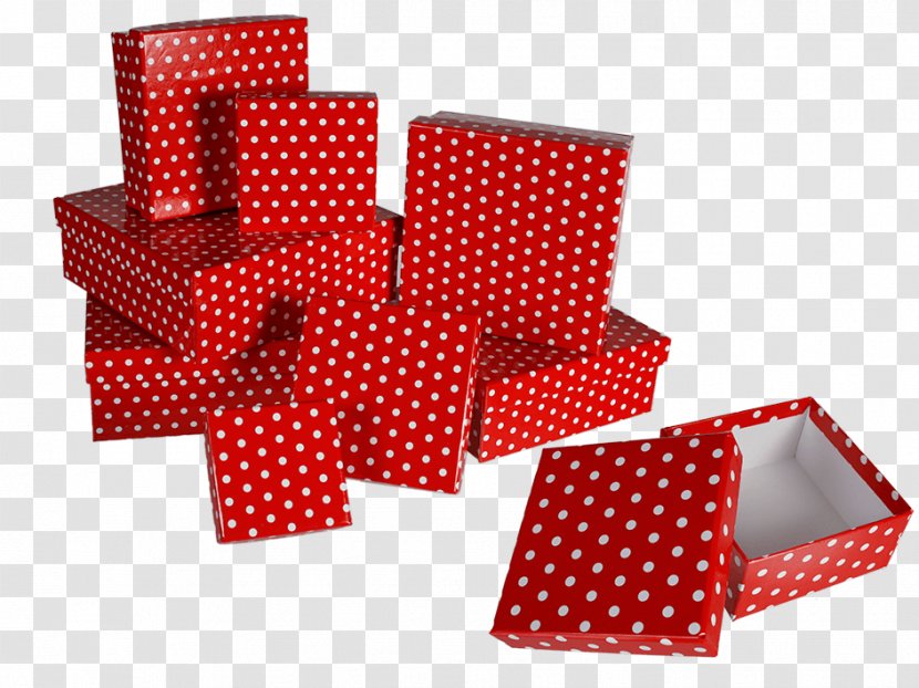 Gift Christmas Box Rope Light Polka Dot Transparent PNG