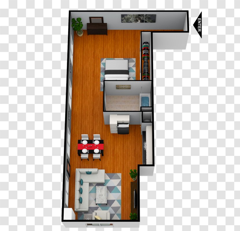 Viridian Lofts Apartments Floor Plan - Apartment Transparent PNG