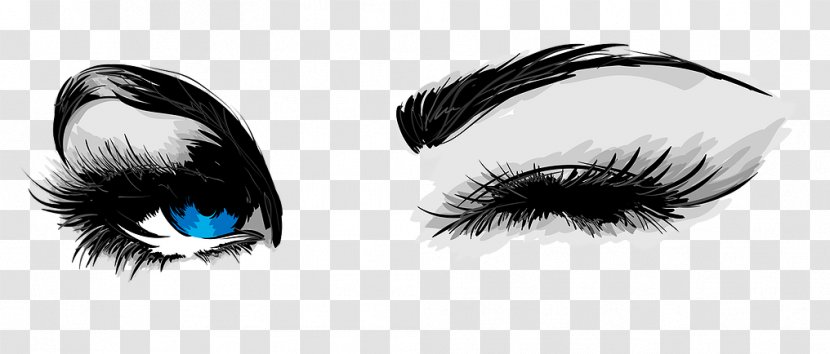 Eyelash Wink Woman - Cartoon - Eye Transparent PNG