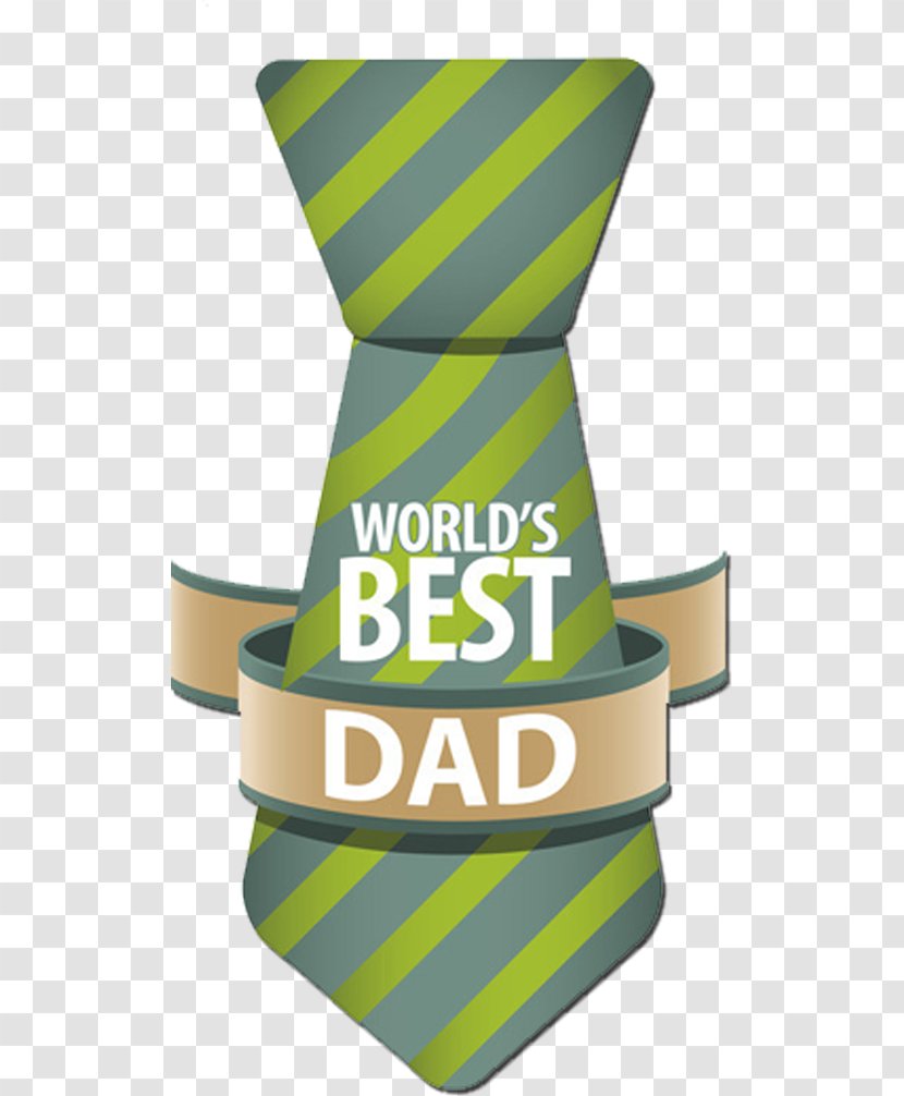 Fathers Day Greeting Card Illustration - Brand - Cartoon Tie Decoration Transparent PNG