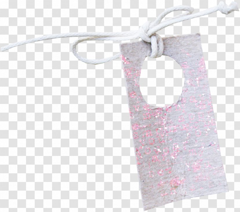 Paper Brand Pattern - Pink - Tag Rope Transparent PNG