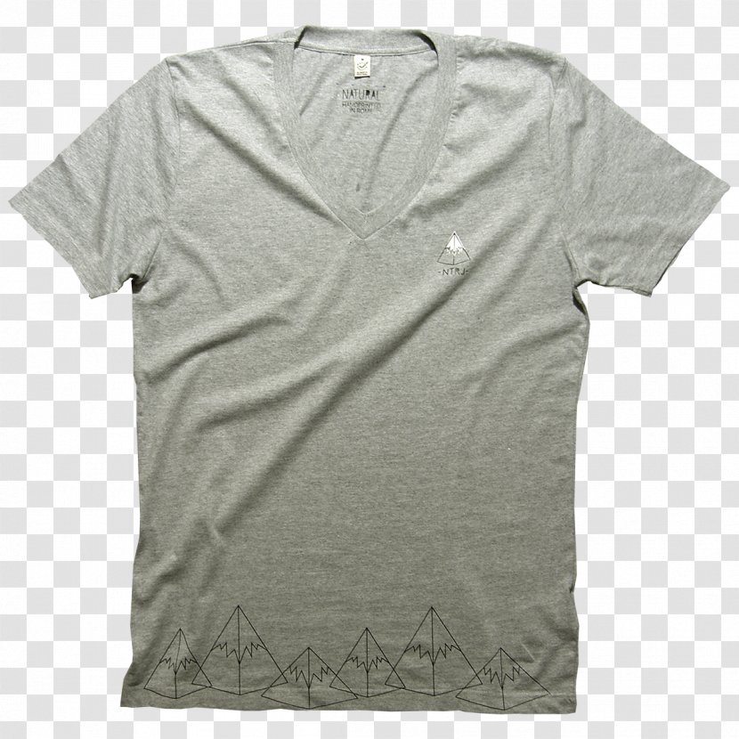 T-shirt Shoulder Sleeve Grey Transparent PNG