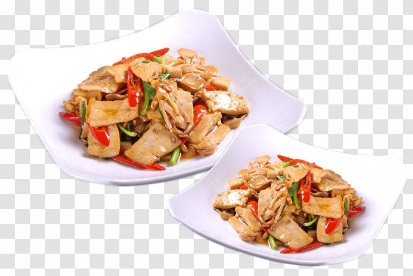 Thai Cuisine Chinese Douhua Tofu Stir Frying - Shallot - Fried Pepper Old Two Transparent PNG