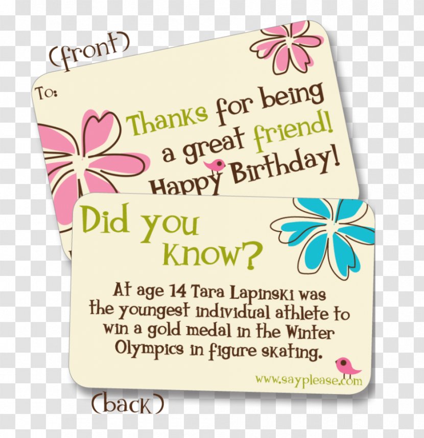 Birthday Quotation Wish Adolescence Greeting & Note Cards - Frame - Card Design Transparent PNG