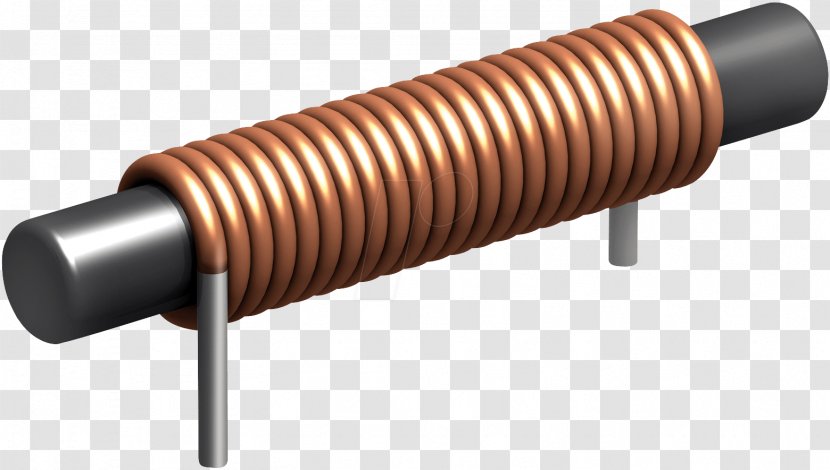 Inductor Inductance Microhenry Ohm Resistor - Electric Current - Cylinder Transparent PNG