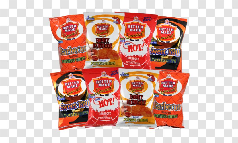 Better Made Potato Chips Barbecue Junk Food Flavor Transparent PNG