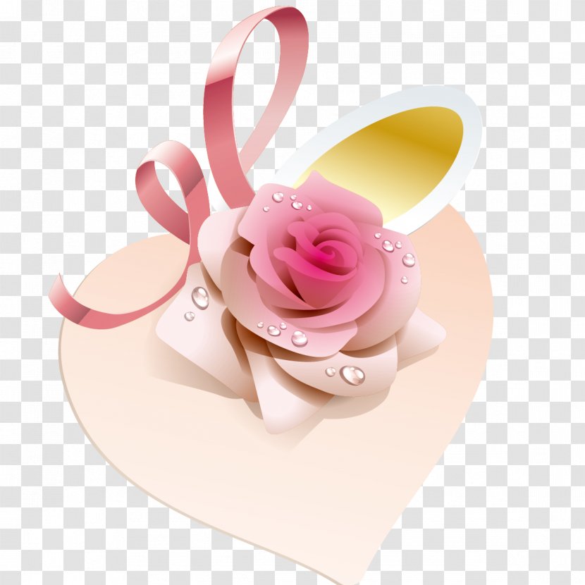 Rose Gift Flower - Wrapping - Heart Transparent PNG