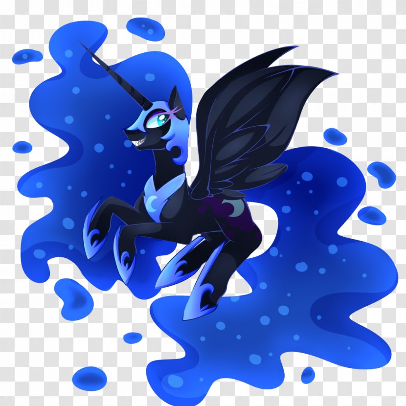 Princess Luna Sunset Shimmer Ponyville Cobalt Blue - Pollinator - Shall Transparent PNG