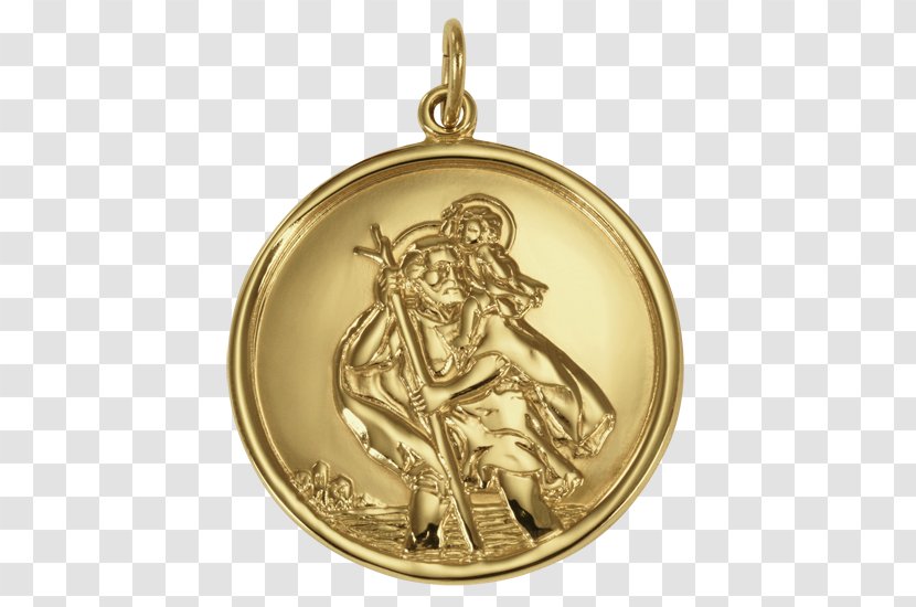 Locket Medal Bronze Gold Silver - St Christopher Transparent PNG