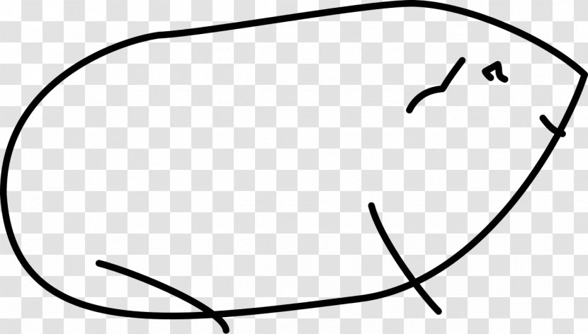 Line Art Guinea Pig Drawing Clip - Wikimedia Commons Transparent PNG
